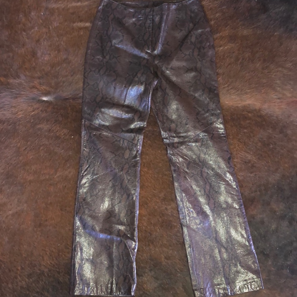 Snakeskin Leather size 8 womens VINTAGE